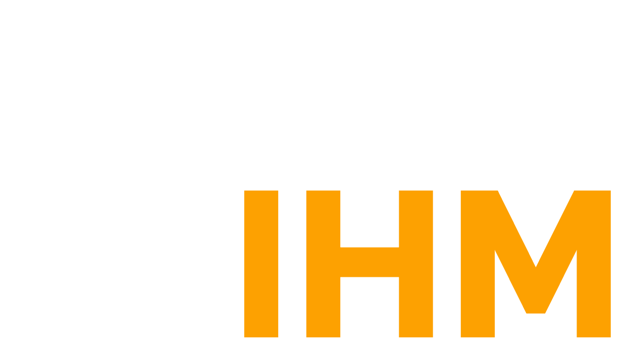 Logo da Meu IHM. Texto escrito Meu IHM